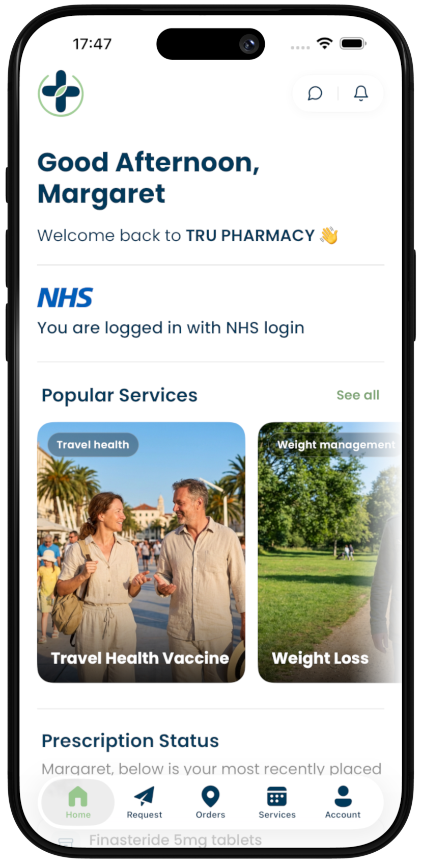Swillington Pharmacy mobile app for prescription management and health services